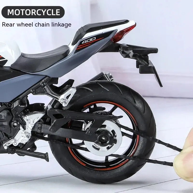 1:12 Kawasaki Motorcycle Die-cast Model - Sound & Light Effects - Authentic Details - Fun for Kids & Motorcycle Lovers-EXPROTAS