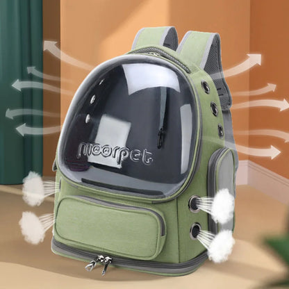 Transparent Pet Cat Carrier Bag Breathable Outdoor Travel Backpack for Small Dogs and Cats Eye Catching Pet Supplies