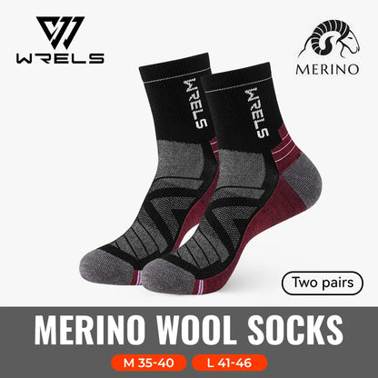 3 Pairs Merino Wool Socks Thermal Thick Hiking Socks for Men & Women