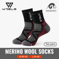 3 Pairs Merino Wool Socks Thermal Thick Hiking Socks for Men & Women
