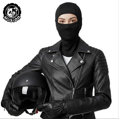 Women Cycling Face Mask Hooded Sun Protection Neck Gaiter Summer