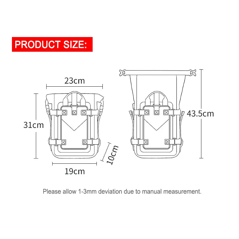 2PCS Universal Motorcycle Frame Crash Bars Waterproof Bag Repair Tool Placement Bag For BMW R1200GS R1250GS For HONDA For Suzuki-EXPROTAS