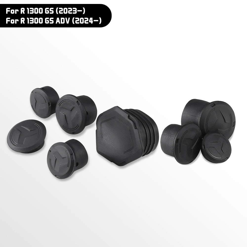 For BMW R1300GS GSA Frame Hole Cover Caps Decorative Plug Set