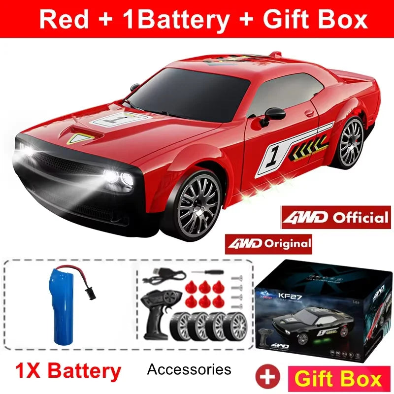 4WD Drift Car Remote Control RC Racing Truck 4x4 GTRPRO Toy for Kids Adults