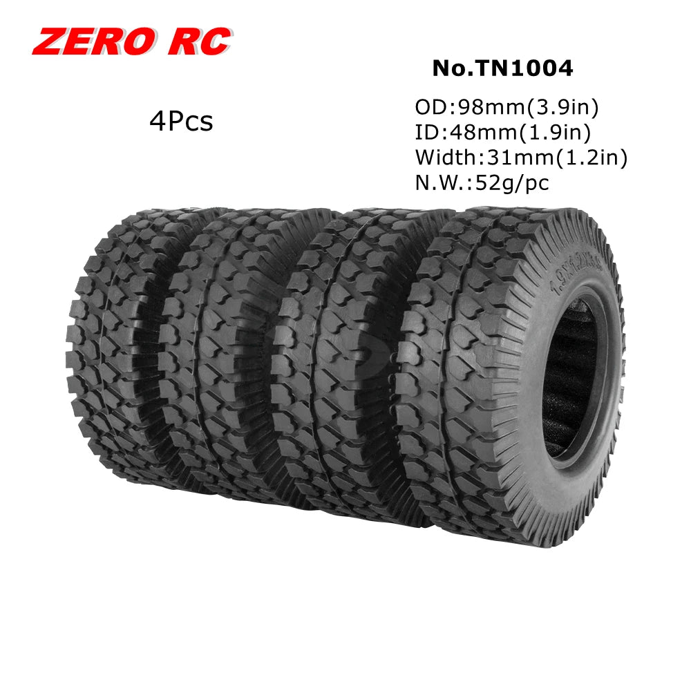 1.9" Crawler Tire for 1/10 RC Car Axial Traxxas D90 SCX10 Wheels