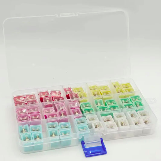 60Pcs Fuse Assortment Box Jcase Low Profile Automotive 20A 25A 30A 40A 50A 60A