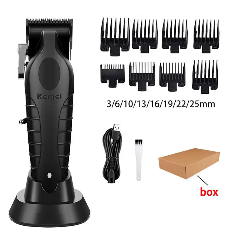 Kemei Hair Clipper Professional Cordless Trimmer Electric Shaver Beard Machine