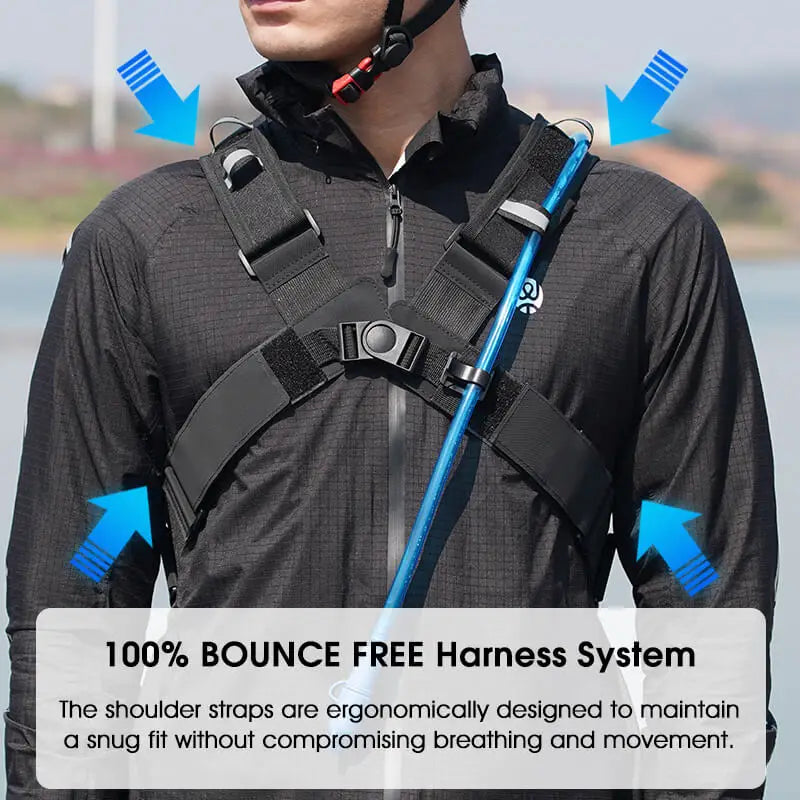 WEST BIKING 10L Ultralight Cycling Backpack Ergonomic Strap MTB Road Bicycle Bag With Water Bag Outdoor Hiking Climbing Bag-EXPROTAS