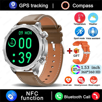 2025 Huawei Smart Watch Bluetooth Call AMOLED GPS NFC Waterproof Sports Men Women