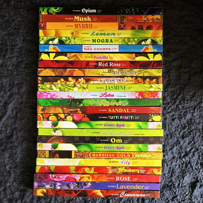 4/10/25 Small Boxes Incense Sticks Mixed Scents for Home Fragrance Meditation