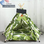 Pet Teepee Tent | Portable Indoor Dog Cat Bed with Cushion and Blackboard