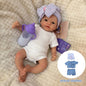 AnjoDoll 13 Inch Silicone Reborn Girl Doll Open Mouth Painted Unpainted Kit