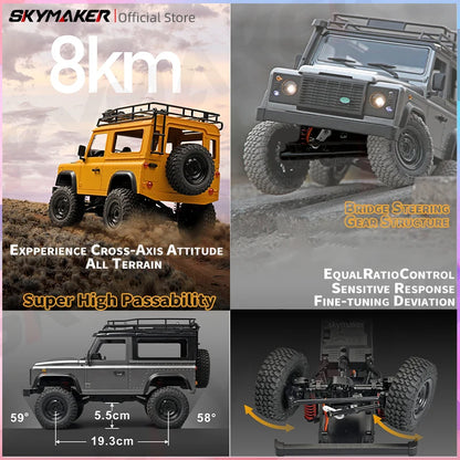 New MN99s MN98 1:12 MN Model RTR Version RC Car 2.4G 4WD RC Rock Crawler Defender Remote Control Car 1/12 RC Truck Cars Toys-EXPROTAS