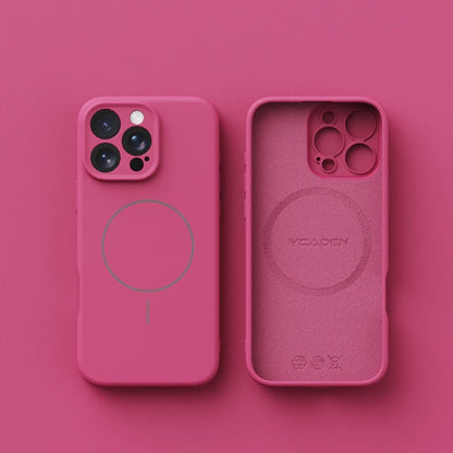 Liquid Silicone MagSafe Case for iPhone 11-17 Air Pro Max Plus Matte Cover
