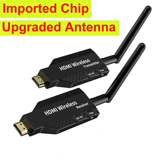 50M Wireless Video Transmitter Receiver HDMI-Compatible Extender TV Stick Screen Mirror Adapter Switch DVD PC To TV Projector-EXPROTAS