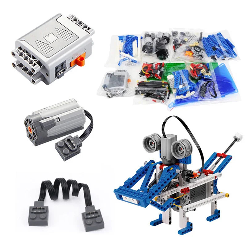 Educational and Dacta Building Blocks Kit 9686 Simple and Motorized Mechanisms Base Set MOC Bricks Robot DIY STEAM Kit Toys-EXPROTAS