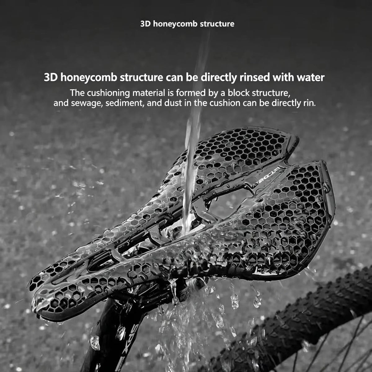 Bike Saddle Ultralight Carbon 3D Printed Cushion for MTB Road Bicycle Seat
