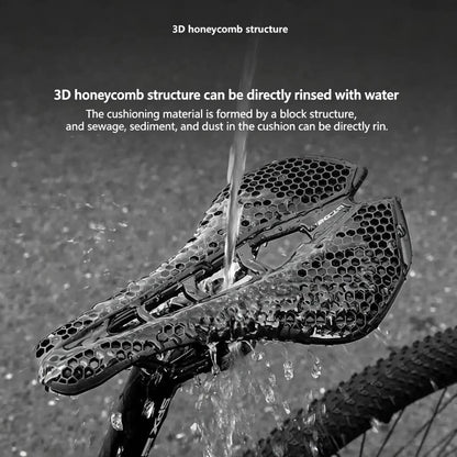 Bike Saddle Ultralight Carbon 3D Printed Cushion for MTB Road Bicycle Seat