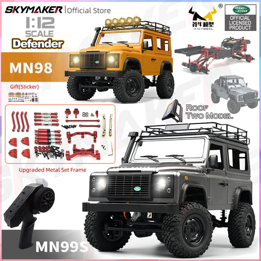New MN99s MN98 1:12 MN Model RTR Version RC Car 2.4G 4WD RC Rock Crawler Defender Remote Control Car 1/12 RC Truck Cars Toys-EXPROTAS