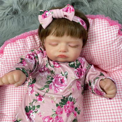 48CM Reborn Doll Baby Rosalie Lifelike 3D Skin Silicone Newborn Toy