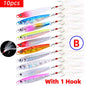 10Pcs Super Quatity Metal Casting Jig 7g-10g-14g-21g-28g-40g Shore Drag Cast Jigging Spoon Fishing Lure Artificial Bait Tackle