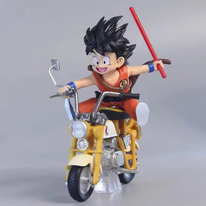 13cm Dragon Ball Z Anime Figures Figurine Locomotive Series Pvc Statue Collectible Motorcycle Roshi Goku Model Decor Toys-EXPROTAS