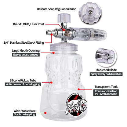 Pressure Washer Foam Lance | Snow Cannon Nozzle for Karcher AR Bosch Bort Jet