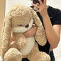 Large Size Angry Rabbit Plush Toy Cute Soft Kawaii Stuffed Doll