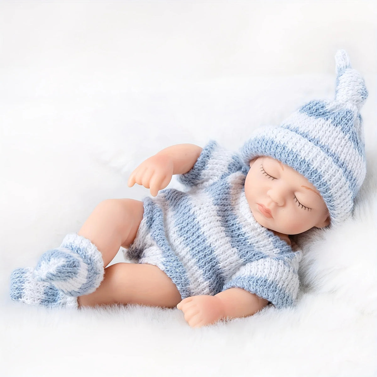 Mini 7 Inch Reborn Doll 19cm Realistic Baby Girl Sleeping Toy