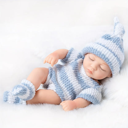 Mini 7 Inch Reborn Doll 19cm Realistic Baby Girl Sleeping Toy