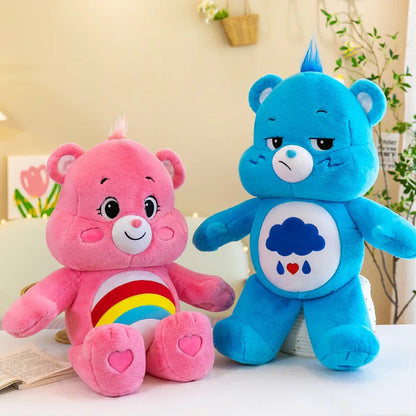 30CM Kawaii Bear Plush Toy Rainbow Soft Stuffed Doll Carebears Anime