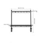 Lightweight Camping Storage Shelf Aluminum Rack Table Lantern Stand