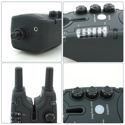 Hirisi Carp Fishing Bite Alarms with LED Light, Adjustable Volume, Tone, Sensitivity Fishing Bite Indicators B150-EXPROTAS