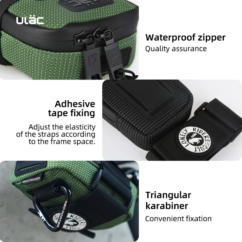 Mini Bike Saddle Bag ULAC 0.5L Waterproof Seatpost Rear Tail Pouch MTB