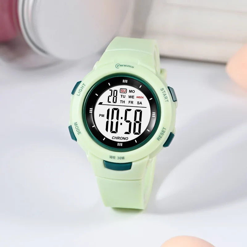 UTHAI CE49 Kids Smart Watch Luminous Waterproof Alarm Student Electronic Gift