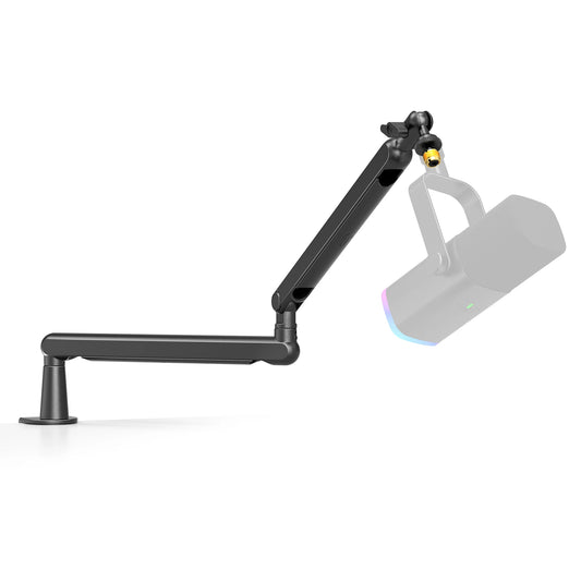 FIFINE Low-Profile Microphone Boom Arm Stand Desk Mount with Cable Management for K688 AM8 (BM88)
