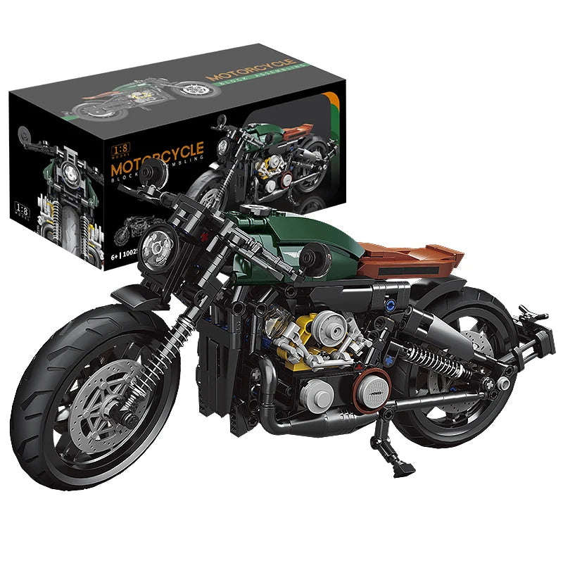 Classic 1:8 Super Motorbike Building Bricks Sets City Racer Motorcycle Technical Blocks Toys Gifts for Kids Boys Adult 600+pcs-EXPROTAS