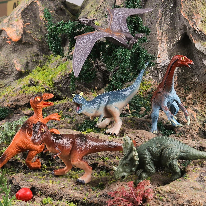 Jurassic Dinosaur 12PCS Action Figures T-Rex Velociraptor Kids Toy Set