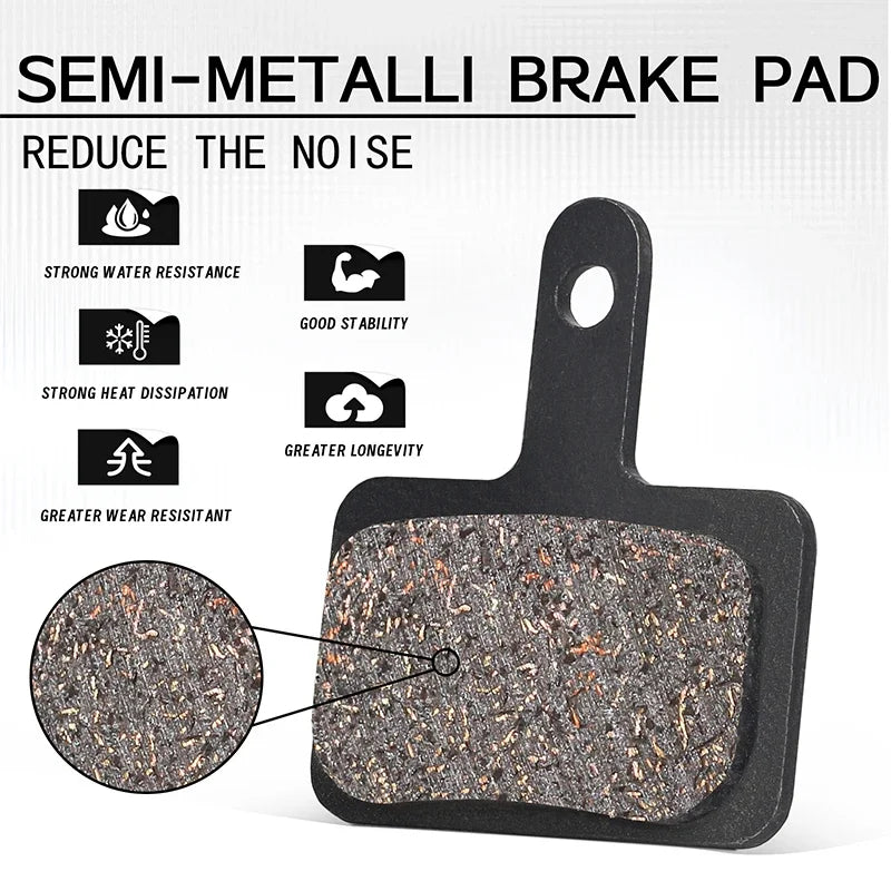 Semi-Metal Disc Brake Pads for Shimano B01S B05S MT200 MTB Road