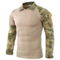 Mens Combat Military Tactical Long Sleeve Camo T-Shirt Army Shirt