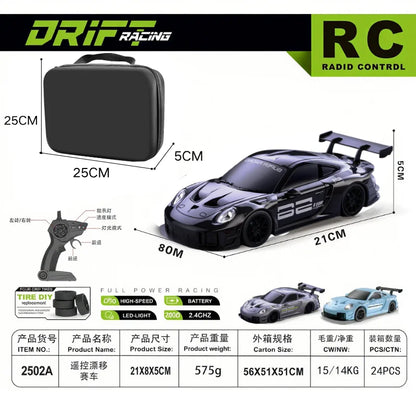 2026 RC Drift Car Speed Remote Control 1:24 Porsche 911 Racing Toy