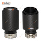 EPLUS Matte Carbon Fiber Exhaust Tip Black Stainless Straight for Akrapovic