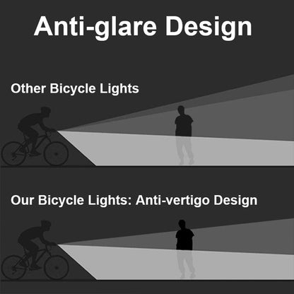 Bike Light 10000mAh USB Rechargeable LED Front Lamp Waterproof Electric Bicycle