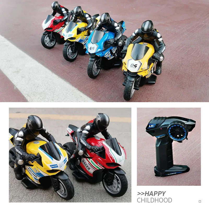 RC Motorcycles Toys for Boys 1/6 Electric Motor RC Cars High Speed 4CH Remote Control Racing Motorcycle Drift Car Model Gift-EXPROTAS