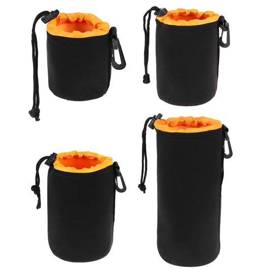 Camera Lens Pouch Bag Neoprene Waterproof Soft Case For Canon Sony DSLR Lenses