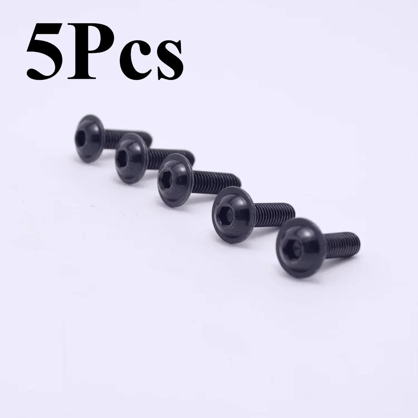 10Pcs Motorcycle Bolts Screw Titanium M5 M6 Torx Head 20mm 16mm Fixing