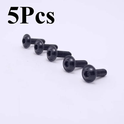 10Pcs Motorcycle Bolts Screw Titanium M5 M6 Torx Head 20mm 16mm Fixing