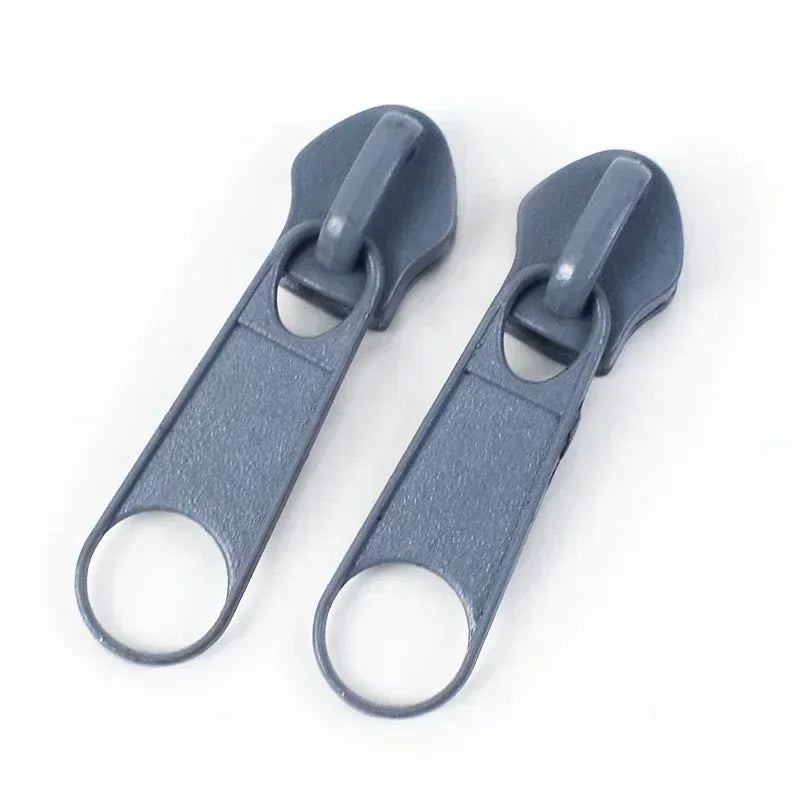 50/100/200Pcs 3#5# Zipper Slider For Nylon Zippers Bag Garment Zip Puller Backpack Pocket Zips Repair Kit DIY Sewing Accessories