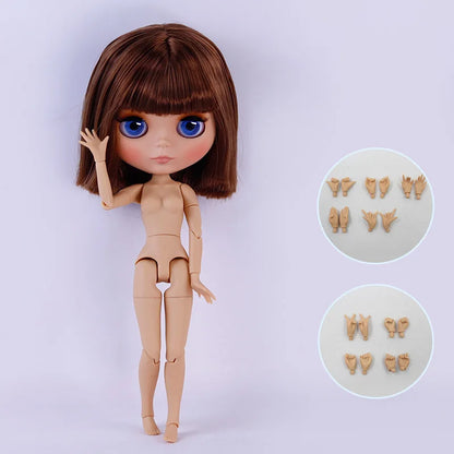 ICY DBS Blythe Doll Tan Skin Matte Face 1/6 BJD Joint Body Neo BL2240