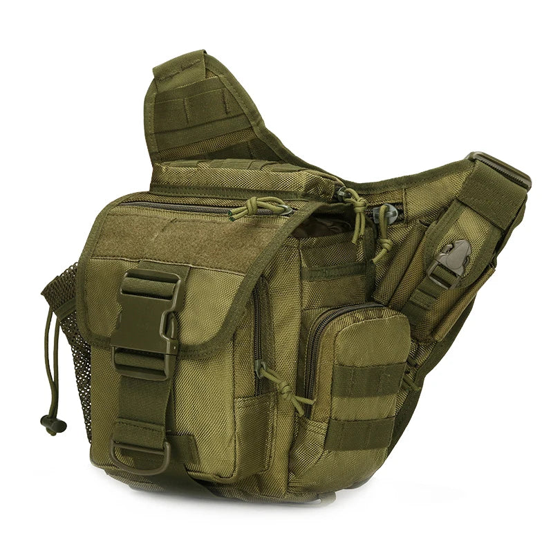 Outdoor Chest Bag for Men Hiking Camping Travel Tactical Shoulder Pouch